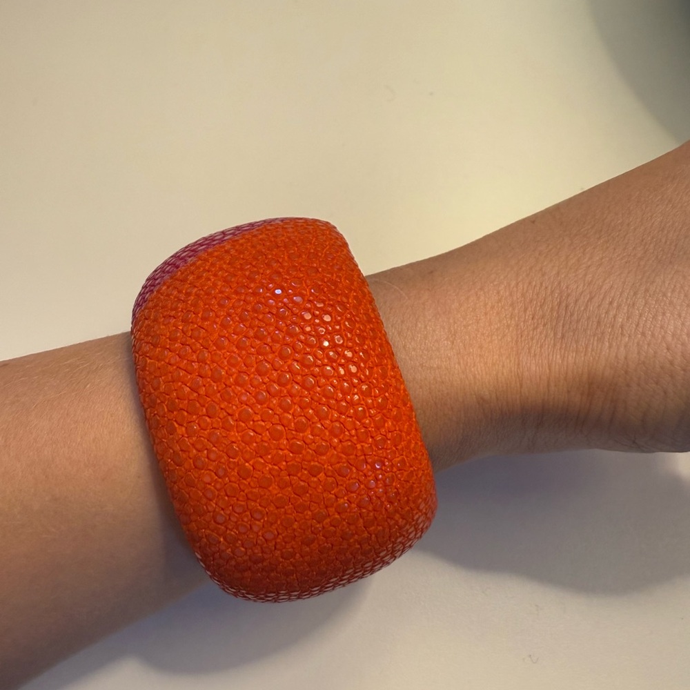 Colorful Pink and Orange Bracelet - Picture 2 of 8